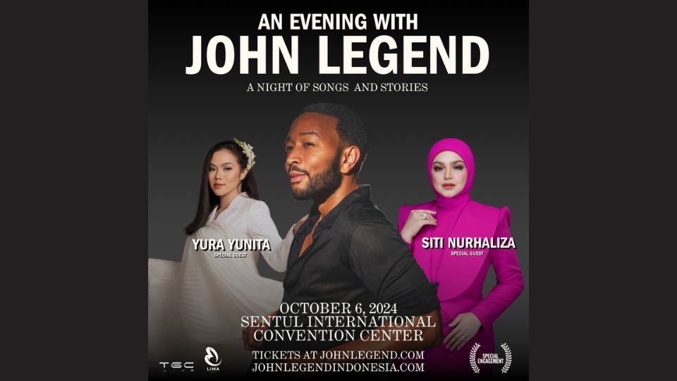 Saksikan John Legend Bersama Yura Yunita & Dato’ Sri Siti Nurhaliza! Cara Beli Tiket Mudah dan Cepat