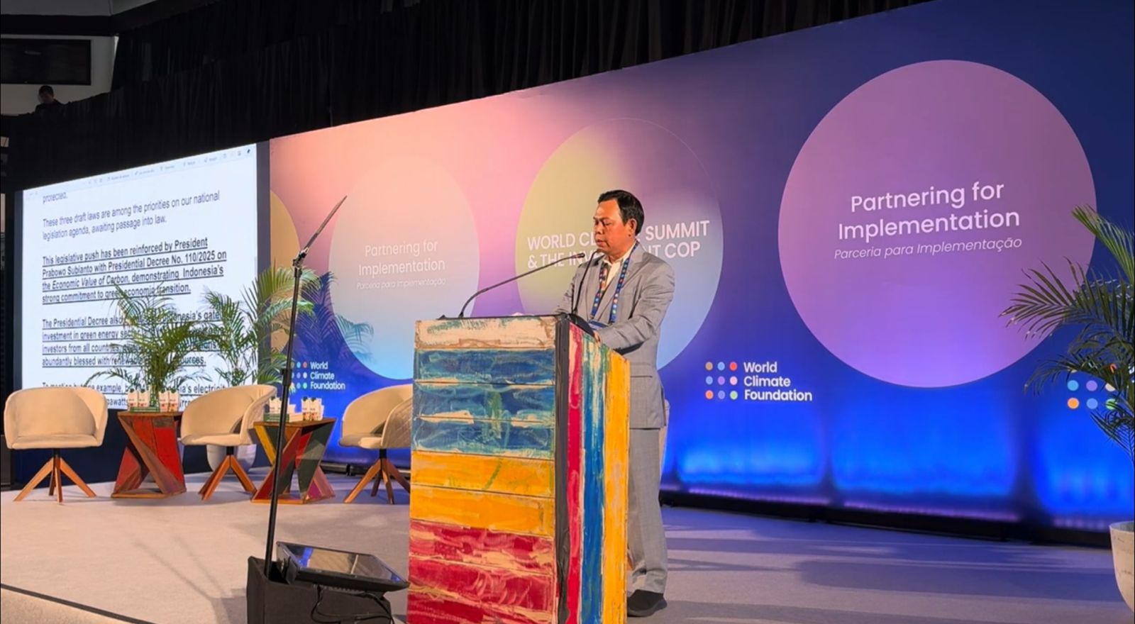 Gagasan Demokrasi Hijau Sultan Najamudin Jadi Sorotan di Forum Iklim Global