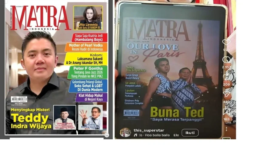 VIRAL! Sampul MATRA Kaitkan Prabowo dan Teddy Indra Wijaya, Polisi Amankan Edisi Asli